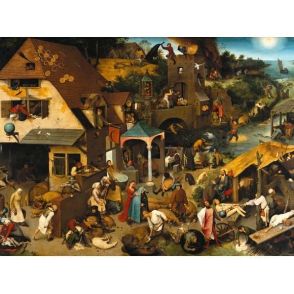 Przysłowia, Brueghel, 1559 (2000el.) - Sklep Art Puzzle